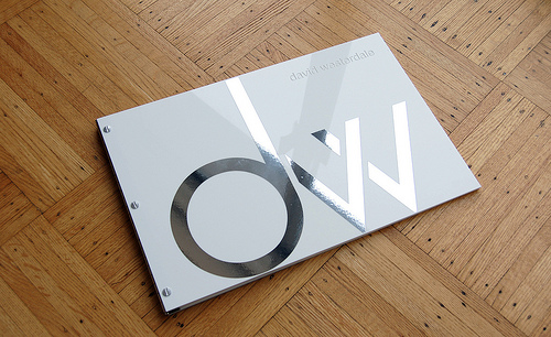 11 x 17 white acrylic portfolio book 